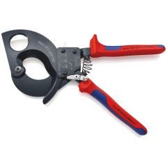 KNIPEX 95 31 280 Cable Cutter (ratchet action) with multi-component grips black lacquered 280 mm