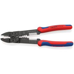 KNIPEX 97 22 240 Crimping Pliers with multi-component grips black lacquered 240 mm