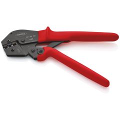 KNIPEX 97 52 06 Crimping Pliers also for two-hand operation with non-slip plastic grips burnished 250 mm