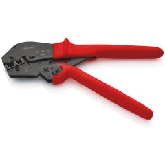 KNIPEX 97 52 19 Crimping Pliers also for two-hand operation with non-slip plastic grips burnished 250 mm