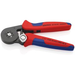 KNIPEX  97  53 04  Self-Adjusting Crimping Pliers for Wire Ferrules with Lateral Access with Multi-Component Grips Burnished 180 mm 