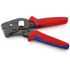KNIPEX  - 97 53 08  Self-Adjusting Crimping Pliers for Wire Ferrules with Front Loading with Multi-Component Grips Burnished 190 mm 