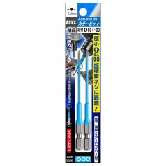 Anex - Color Bit Step Type 2pcs Set with Tiers +00 x 100mm - ACD-00100