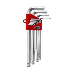 Jetech - Hex key Set Ball ended Extra Long Chrome plated 9pcs - BL-C9
