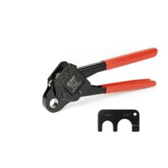 IWISS -  CL 1/2" ASTM F1807 PEX Pipe Crimping Tool, for 1/2-inch Copper Pex Crimps Rings, with Go/No-Go Gauge, Angled Head