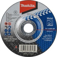 Makita - Metal Cut off Wheel 100mmx 1.0x16mm (Pkt of 10Pcs) - D-79952