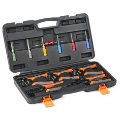IWISS - KIT-DC01 Closed Barrel Crimper, Stamped Contacts Crimper and Weather Pack Terminal Crimper Tool Kit w/Extraction Tools-12pcs included