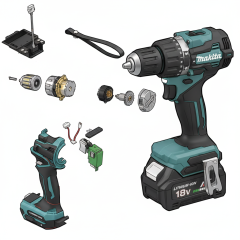 Makita - Spare Parts of DF002G