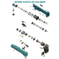 Makita - Spare Parts of DFL083F