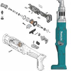 Makita - Spare parts of DFL204F