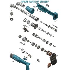Makita - Spare Parts of DFL650F