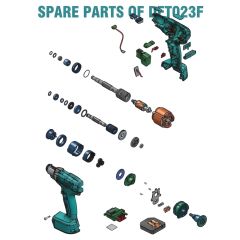 Makita - Spare Parts of DFT023F