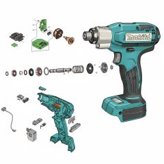 Makita - Spare Parts of DFT045F