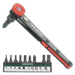 Engineer - OFFSET RATCHET DRIVER WITH BIT SET - DR-06