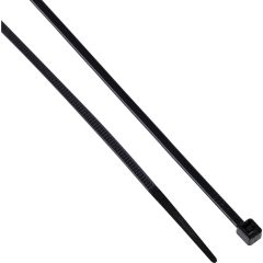 Edison - Black Cable Ties, 100mm x 2.5mm, Nylon, 8kg, Pack of 100 - EDI5150000K