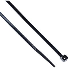 Edison - Black Cable Ties, 140mm x 3.6mm, Nylon, 18kg, Pack of 100 - EDI5150100K