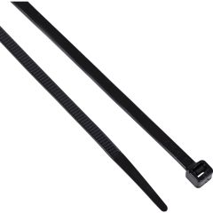 Edison - Black Cable Ties, 200mm x 4.8mm, Nylon, 22kg, Pack of 100 - EDI5150210K