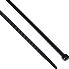 Edison - Black Cable Ties, 300mm x 4.8mm, Nylon, 22kg, Pack of 100 - EDI5150220K