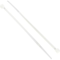 Edison - Natural Cable Ties, 2.5mm x 100mm, Nylon, 8kg, Pack of 100 - EDI5151000K
