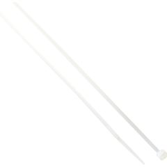 Edison - Cable Ties, Natural, 2.5mm x 200mm, Nylon, 8kgf Tensile Strength, Pawl, Pack of 100 - EDI5151020K