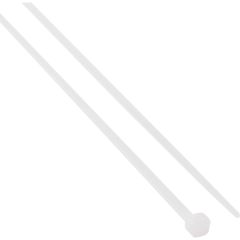 Edison - Cable Ties, Natural, 3.6mm x 370mm, Nylon, 18kgf Tensile Strength, Pawl, Pack of 100 - EDI5151130K