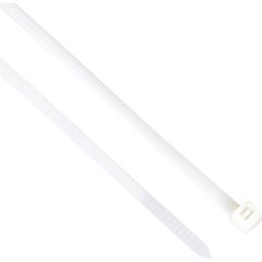 Edison - Natural Cable Ties, 4.8mm x 200mm, Nylon, 22kg, Pack of 100 - EDI5151210K