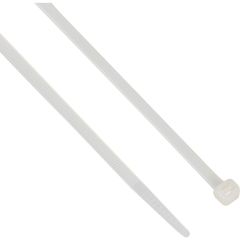 Edison - Cable Ties, Natural, 4.8mm x 370mm, Nylon, 22kgf Tensile Strength, Pawl, Pack of 100 - EDI5151230K