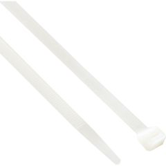 Edison - Cable Ties, Natural, 7.6mm x 450mm, Nylon, 55kgf Tensile Strength, Pawl, Pack of 100 - EDI5151330K