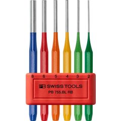 PBSwiss - Set of Parallel Pin Punches, Octagonal -PB 755.BL RB