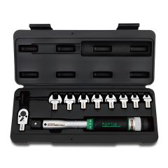 Toptul - 3/8" DR. Head-Interchangeable Spanner Torque Wrench Set of 10pcs - GAAI1001
