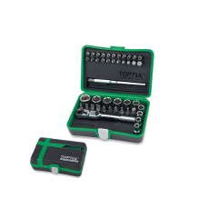 Toptul - 45pcs 1/4" DR. Mini Ratchet Socket & Bit Set - GADW4501