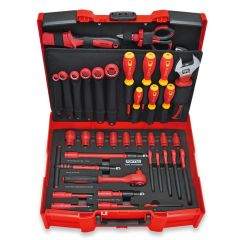 Toptul - 42pcs VDE Insulated Mechanics Tool Set - GCZ-042A