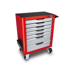Toptul - 7 Drawer Tool Trolley W/Assortment of 125pcs VDE Insulated Tools - GE-12518V