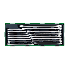 Toptul - 15° Offset Hi-Performance Combination Wrench Set of 16pcs - GTA1638