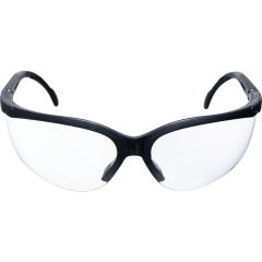 Halo - Safety Glasses, F K, Clear Lens, Black Half Frame, UV Resistant - HAL9601580K