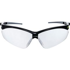 Halo - PMXTREME, Safety Glasses, K, Clear Lens, Black Half Frame, Scratch Resistant - HAL9602334D