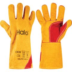 Halo - Welding Gloves, Kevlar, Gold, 356mm Length, Size 10, EN 12477:2001 Type A - HAL9616630K