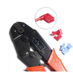 IWISS - HS-07FL Ratchet Crimper For Insulated Flag type Terminals  1.25-2.5mm²  ( 18-14 AWG ) 