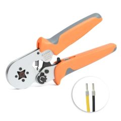 IWISS - HSC8 6-4 Square Self-Adjustable Crimping Tools for AWG23-10 Bootlace End-Sleeves Ferrule