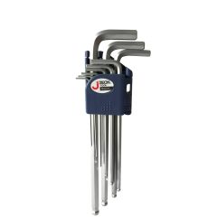 Jetech - Hex Key Set Ball Ended Long Chrome Plated 9pcs - BL-C9IN