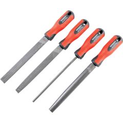 Kennedy - 150mm (6'') 4 Piece Second Cut Engineers File Set With Handles - KEN0309740K