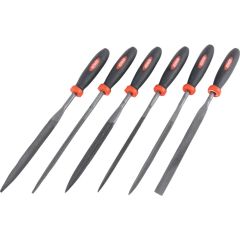 Kennedy - 160mm (6.1/2") 6 Piece Second Cut Assorted Needle File Set - KEN0316980K