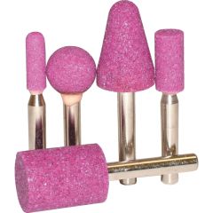 Kennedy - Assorted, Mounted Point Set, Aluminium Oxide, 6mm Shank, Pack of 5 - KEN2502950K