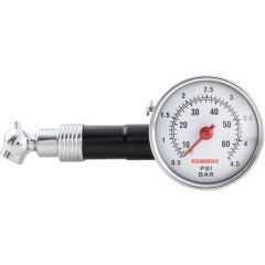 Kennedy - Tyre Pressure Gauge, Dial, 64psi, Push on Type, Metal, 125g - KEN5038440K