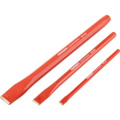 Kennedy - Cold Chisel Set, Chrome Vanadium Steel, 6x1/4in, 8x1/2in, 10x3/4in, 3 Piece - KEN5057150K