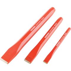 Kennedy - Cold Chisel Set, Chrome Vanadium Steel, 6x1/2in, 8x3/4in, 10x1in, 3 Piece - KEN5057160K