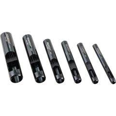 Kennedy - Carbon Steel, Hollow Punch Set, Point 10mm/12mm/16mm/19mm/6mm/8mm, 100mm/105mm/115mm/117mm/118mm - KEN5181650K