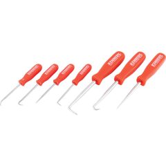 Kennedy - Pick & Hook Set, 135mm/210mm, With (2) 90° Tip/(2) Hook Tip/(2) Straight Tip/Combination Tip/Plastic Case, Handle Contoured - KEN5182920K