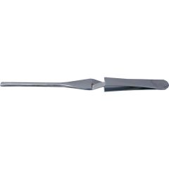 Kennedy - Flat Blade Cross Pattern Tweezers, Stainless Steel Tip, 170mm - KEN5185140K