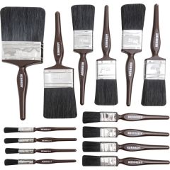Kennedy - 1/2in./1in./2in./3in., Flat, Natural Bristle, Angle Brush Set, Handle Plastic - KEN5331300K